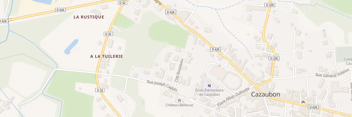 Plan du 5 Rue Rousseau à Cazaubon