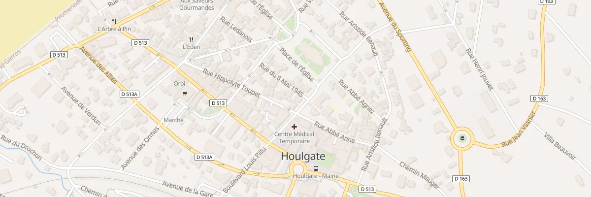 Plan du 1 Rue du Huit Mai 1945 à Houlgate