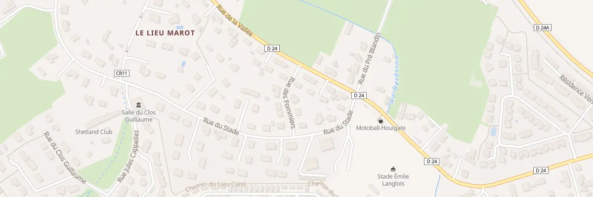 Plan du 6 Rue des Pommiers à Houlgate