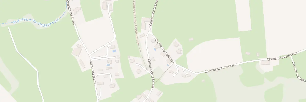 Plan du 4 Che de Ladeveze à Loubajac