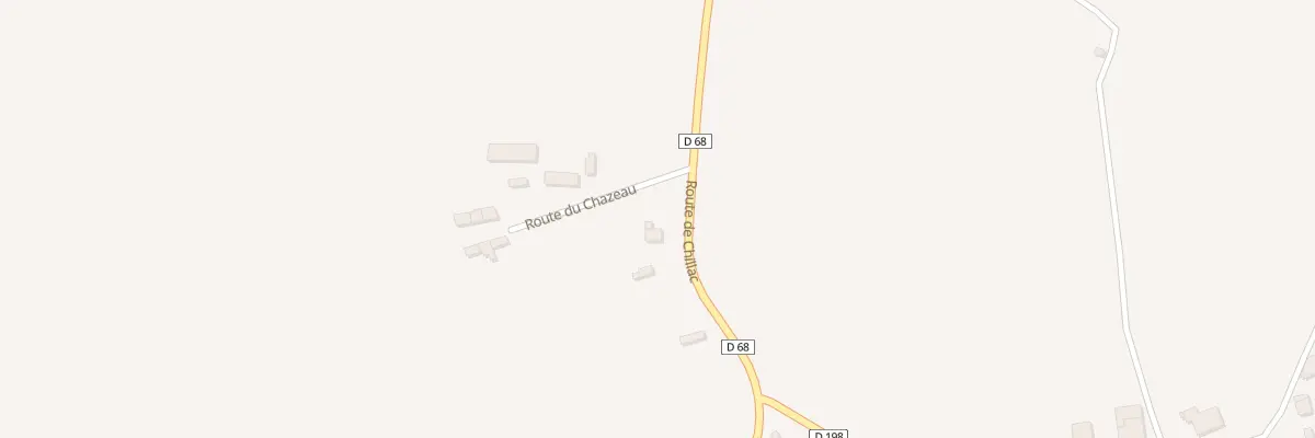 Plan du 458 Rte de Chillac à Berneuil