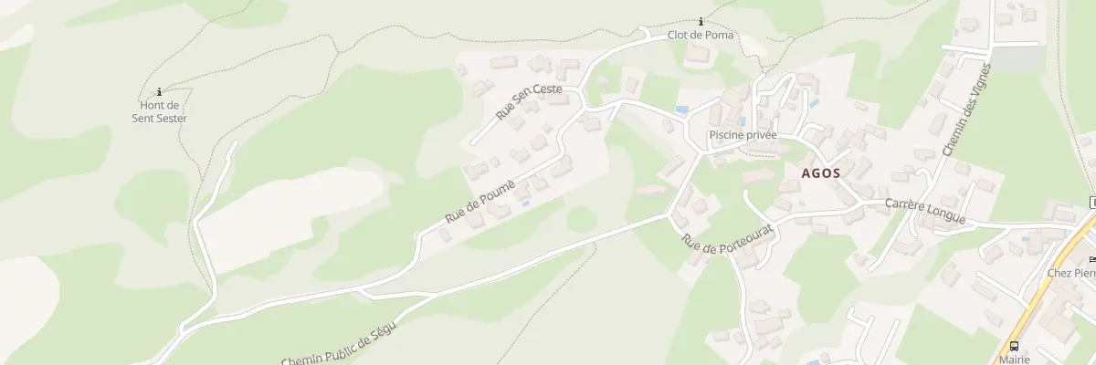 Plan du 9 Rue de Poume à Agos-Vidalos
