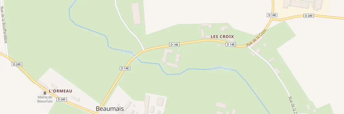 Plan du 2 Rue de la Croix à Beaumais