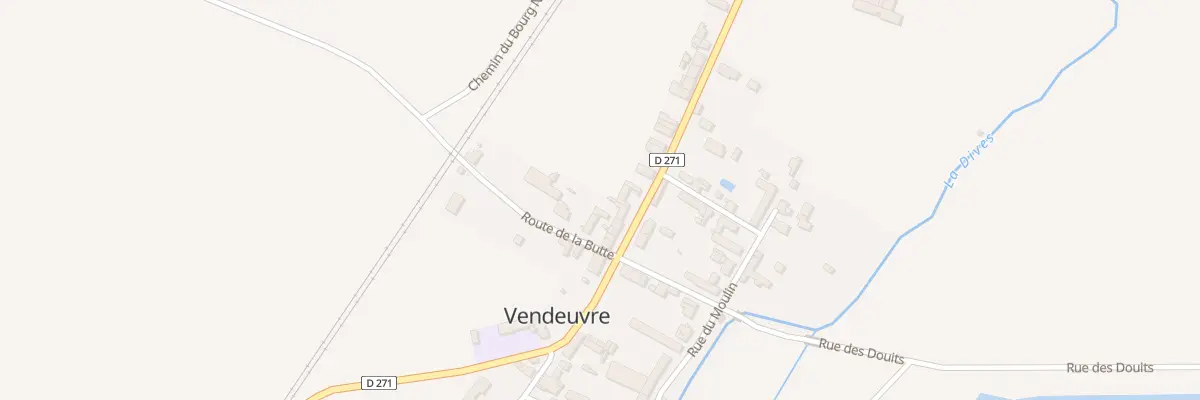 Plan du 5148 Le Bas du Bourg de Vendeuv à Vendeuvre