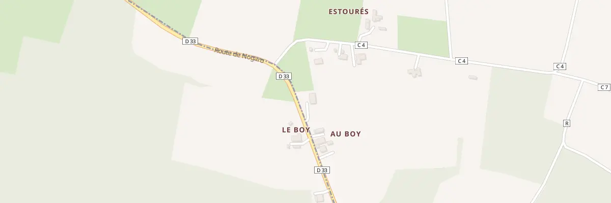 Plan du 83 Rte de Nogaro à Larée