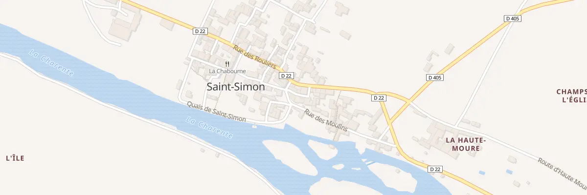 Plan du 1 Rue du Grand Port à Saint-Simon