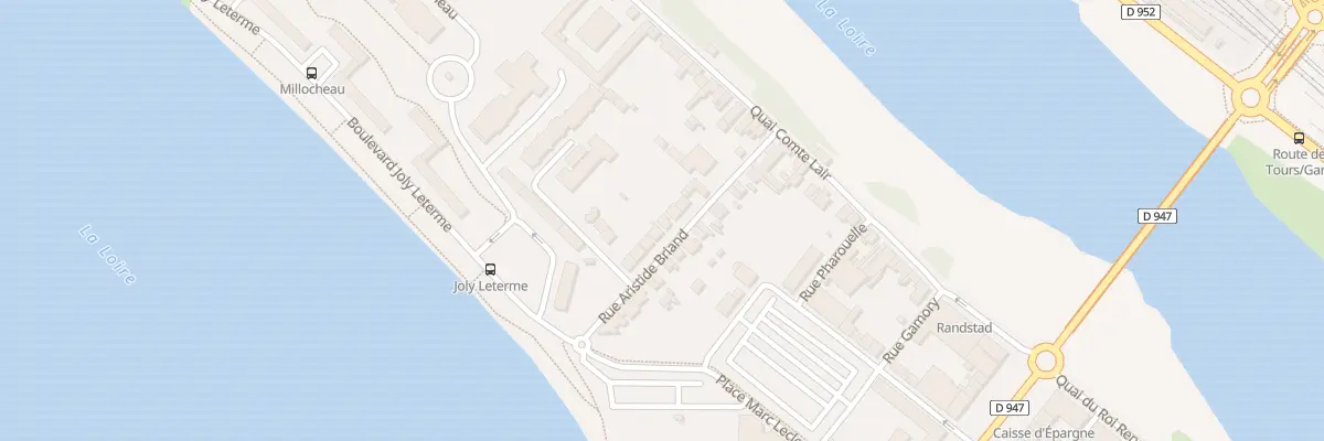 Plan du 9 Rue Aristide Briand à Saumur