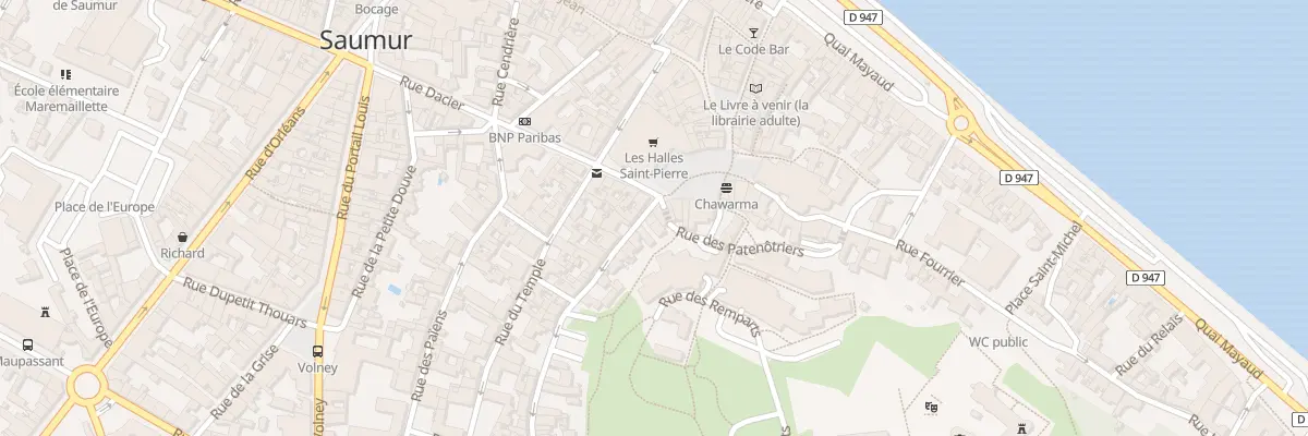 Plan du 5 Grande rue à Saumur