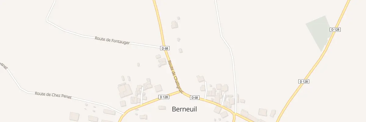 Plan du 284 Rte de Challignac à Berneuil