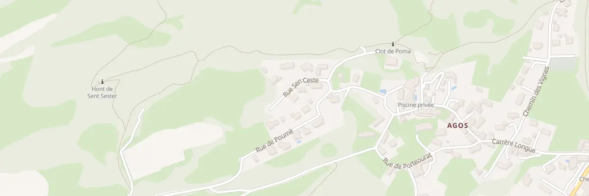 Plan du 5 Rue Sen Ceste à Agos-Vidalos