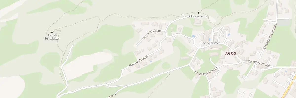 Plan du 2 La Poume à Agos-Vidalos