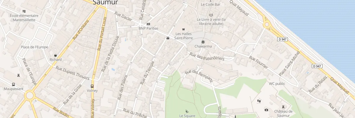Plan du 15 Grande rue à Saumur