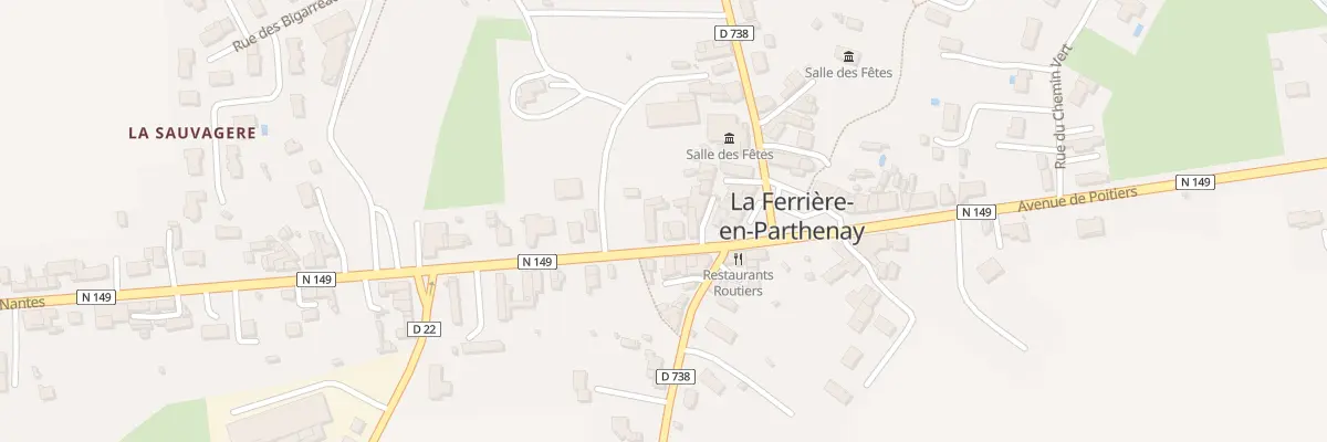 Plan du 6 Av de Nantes à La Ferrière-en-Parthenay