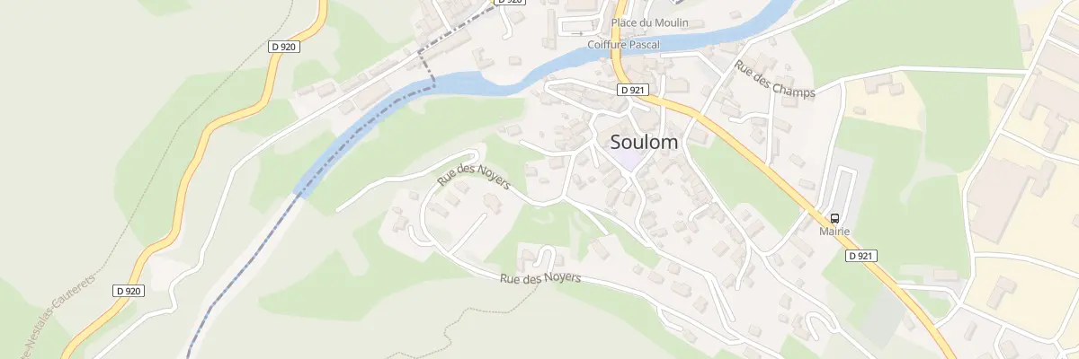 Plan de la Rue des Noyers à Soulom
