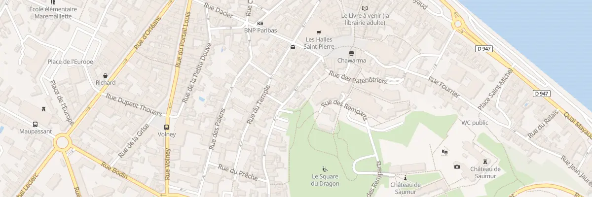 Plan du 23 Grande rue à Saumur