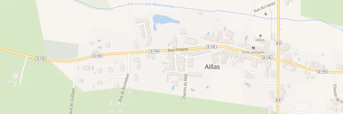 Plan du 67 Aillas Le Grand à Aillas