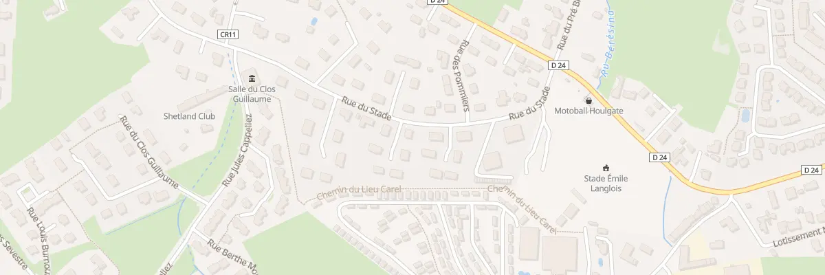 Plan du 42 Rue du Stade à Houlgate