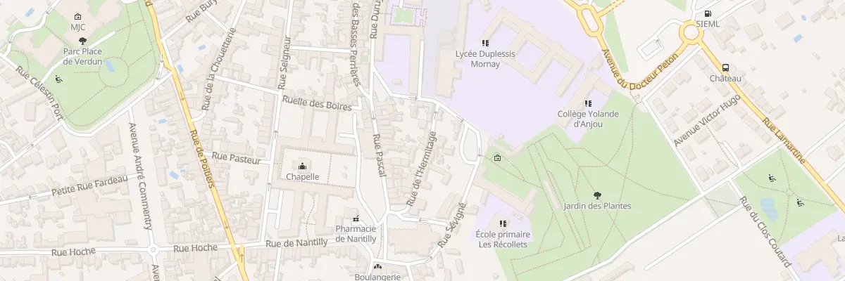 Plan du 8 Rue de l’Ermitage à Saumur