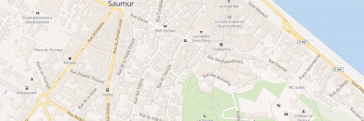 Plan du 10 Grande rue à Saumur