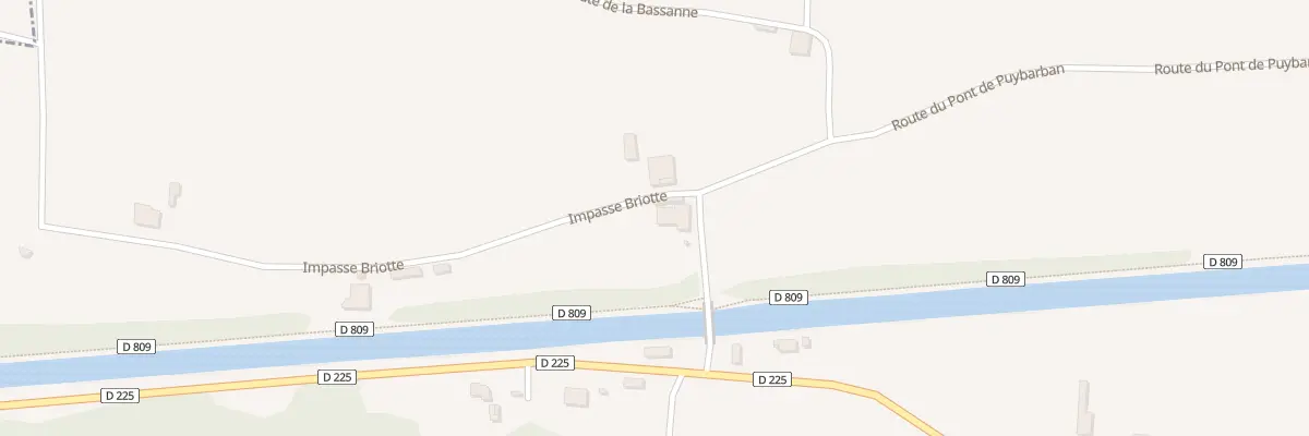 Plan du 102 A Duga à Puybarban