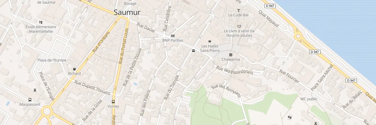 Plan du 7 Rue du Temple à Saumur