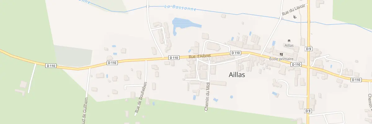 Plan du 41 Rue d’Albret à Aillas