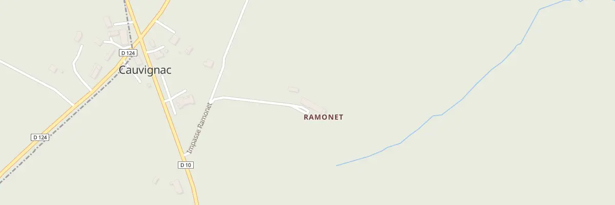Plan du 108 Imp Ramonet à Cauvignac