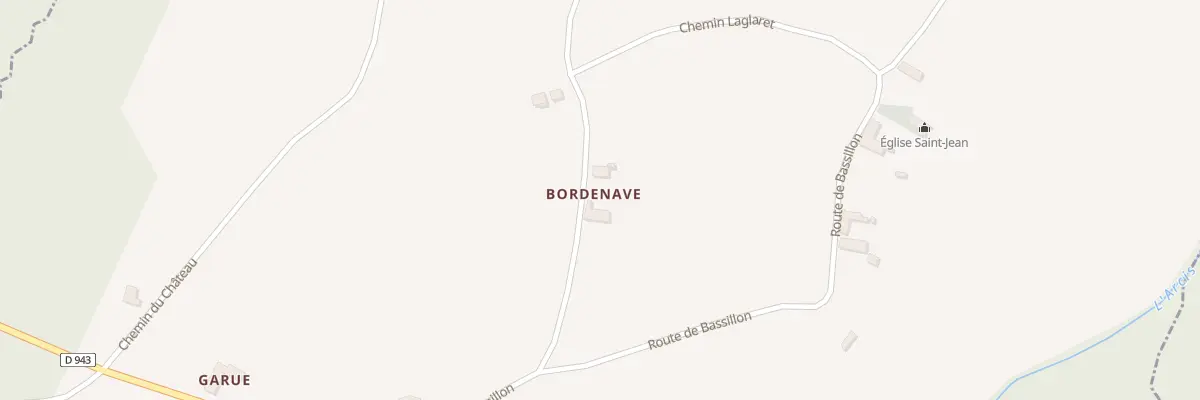 Plan du 2 Che de Bordenave à Luc-Armau