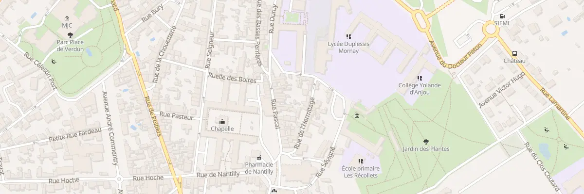 Plan du 11 Rue Pascal à Saumur