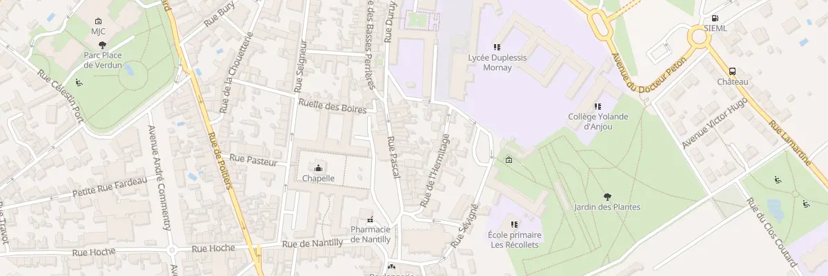 Plan du 13 Rue Pascal à Saumur