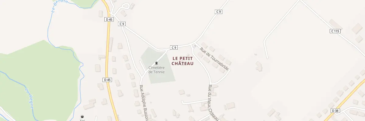 Plan du 1 Rue du Vieux Château à Tennie