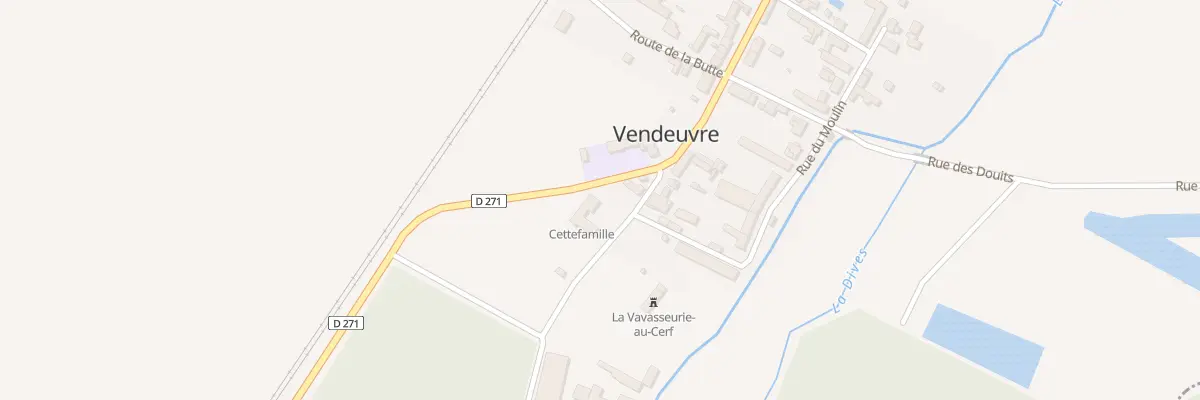 Plan du Bourg de Vendeuvre à Vendeuvre