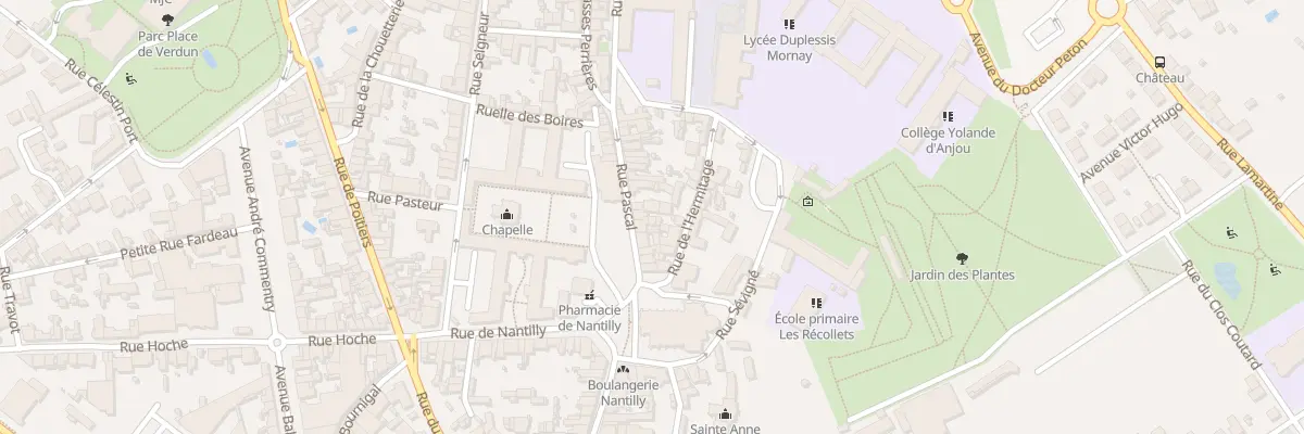 Plan du 23 Rue Pascal à Saumur