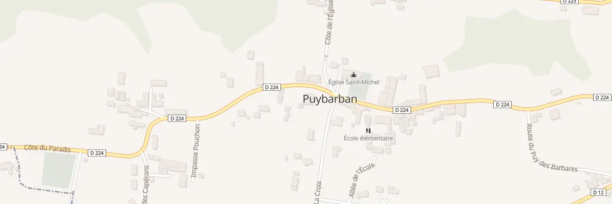 Plan du 1 Pouchon à Puybarban