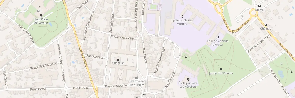 Plan du 15 Rue Pascal à Saumur