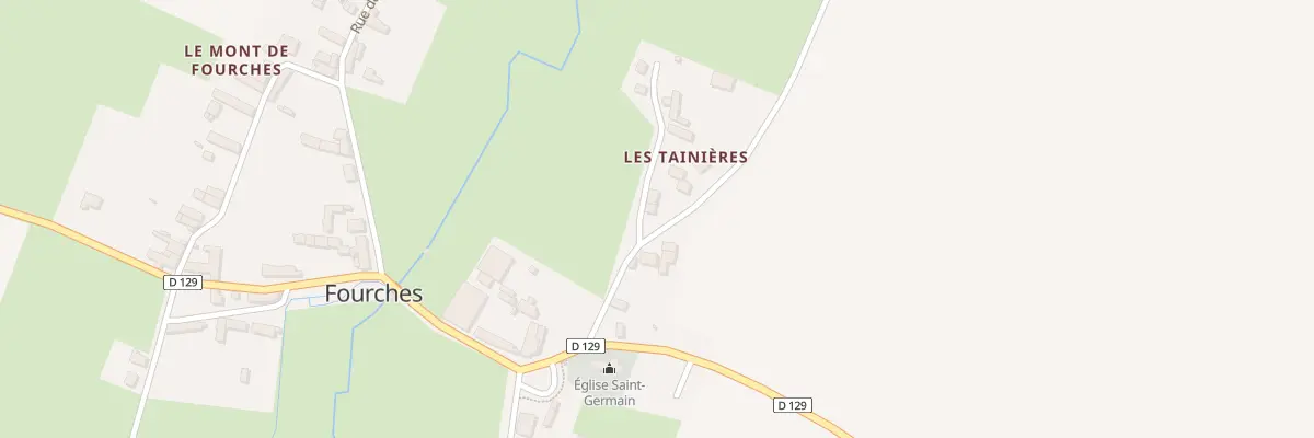 Plan du 1 Rue du Mesnil à Fourches