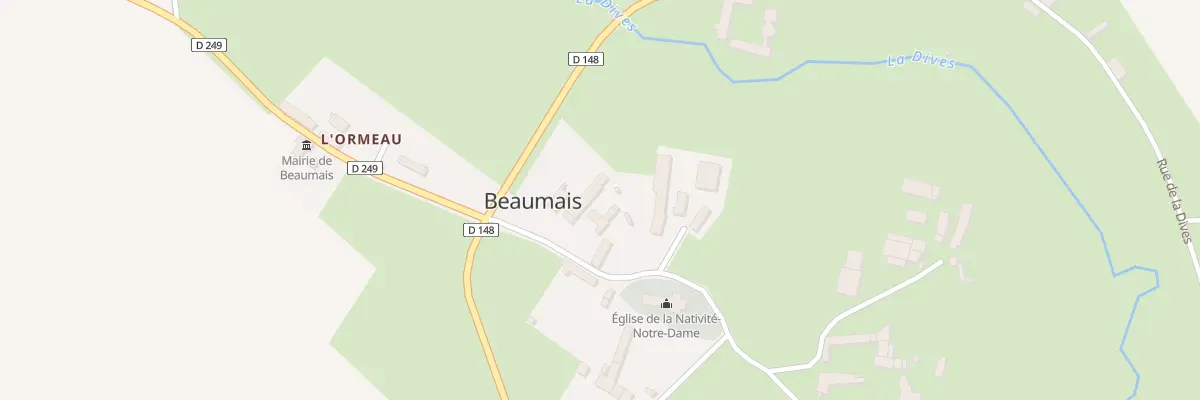 Plan du 3 Rue de l’Église à Beaumais