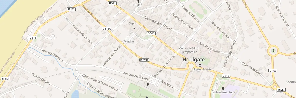 Plan du 12 Av des Alliés à Houlgate