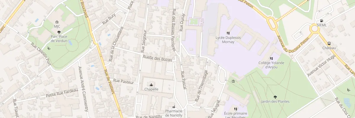 Plan du 4 Rue Pascal à Saumur
