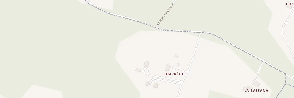 Plan du 3 Charreou à Sendets