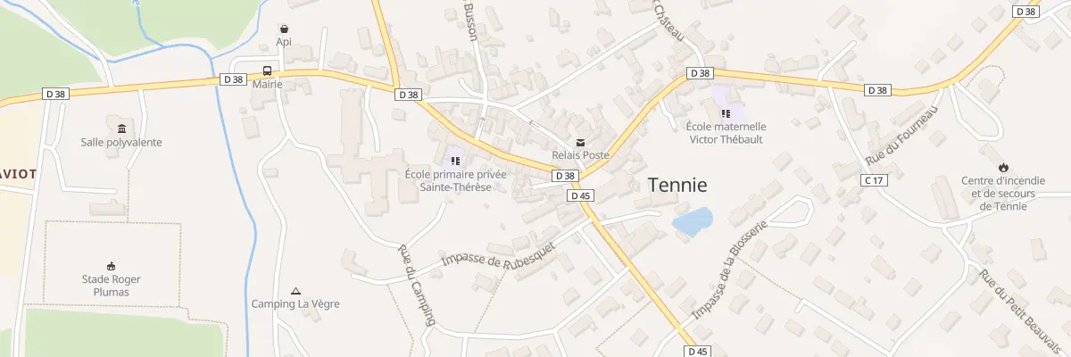 Plan du 1 Rue Andree Le Grou à Tennie