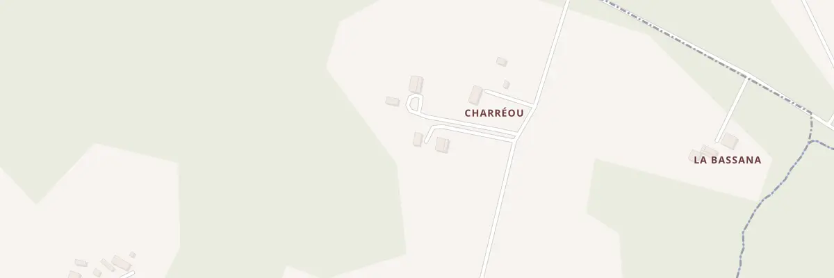 Plan du 2 Charreou à Sendets