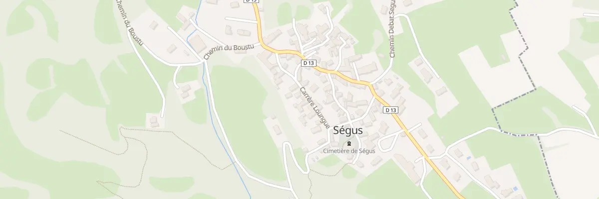 Plan du 10 Rue Carrère Loungue à Ségus