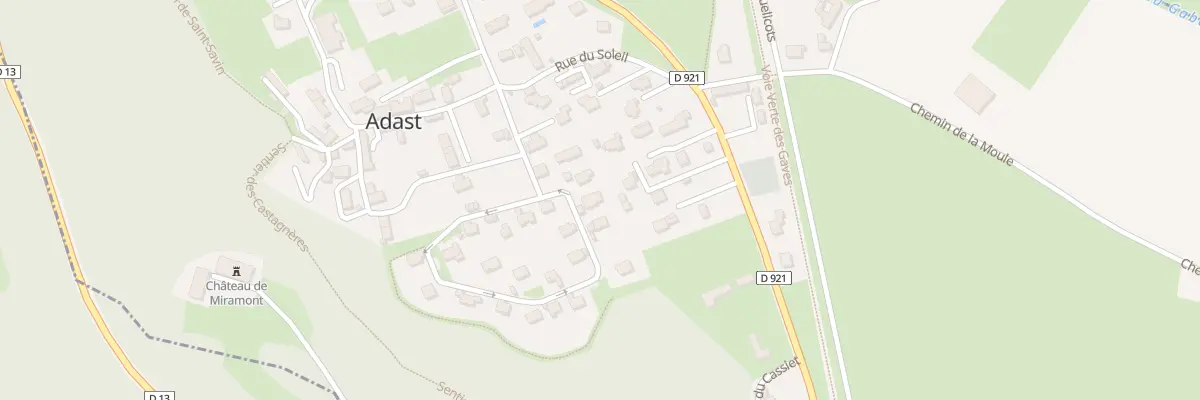Plan du 7 Rue du Muguet à Adast
