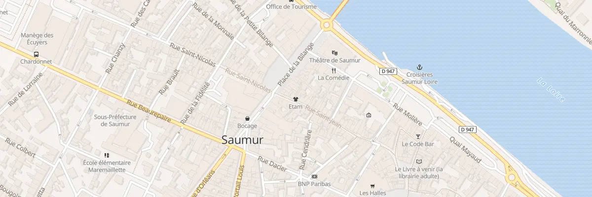 Plan du 44 Rue Saint Jean à Saumur