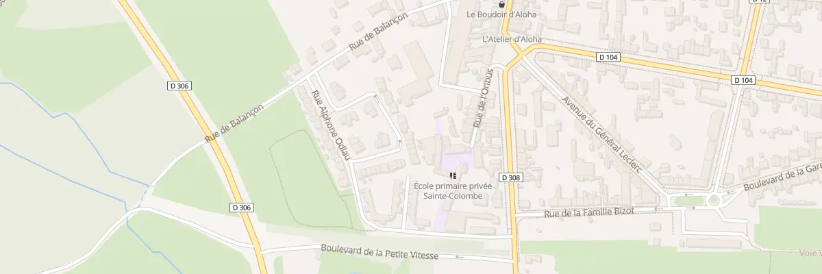 Plan du 64 Rue Alphonse Odiau à La Flèche