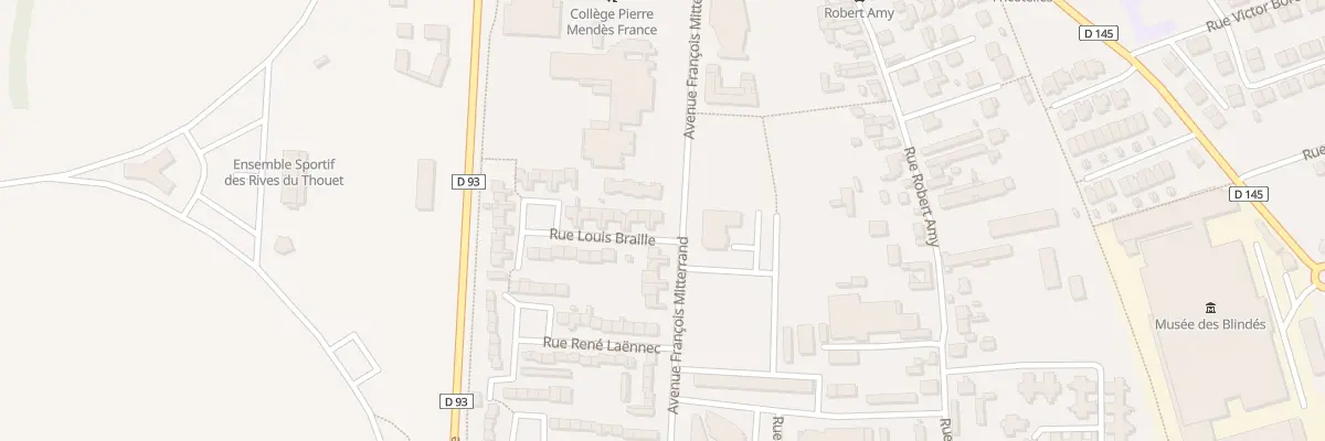 Plan du 18 Rue Louis Braille à Saumur