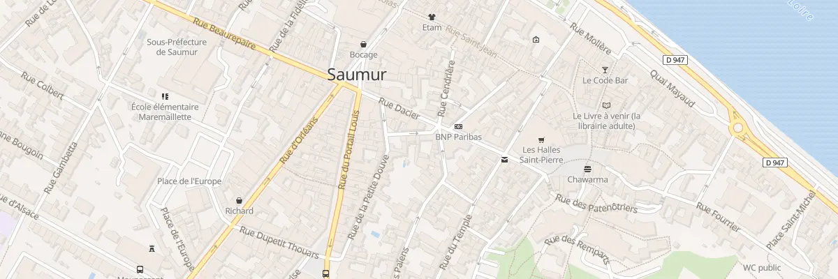 Plan du 5 Rue de la Porte Neuve à Saumur