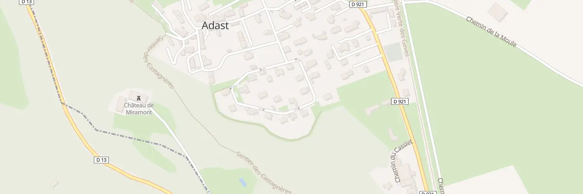 Plan du 8 Rue du Muguet à Adast