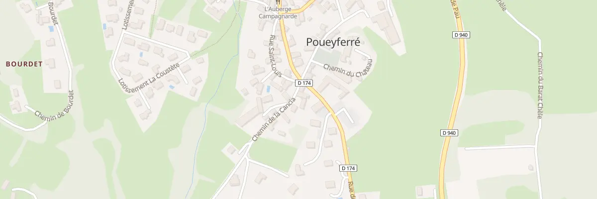 Plan du 1 Che de la Cancia à Poueyferré